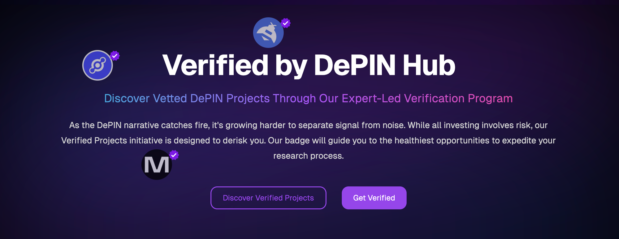 Introducing: Verified Projects  —The DePIN Standard You Asked For 🎯